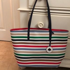 Striped Kate Spade Tote Bag